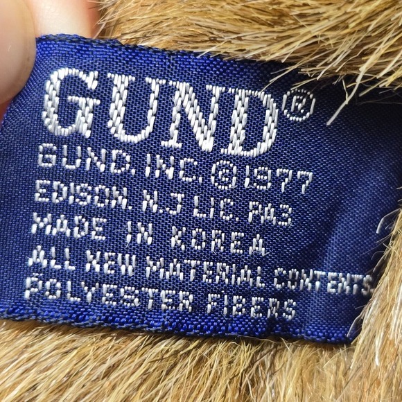 Gund Vintage Teddy Bear Plush Brown Collectors Classics 1977 Stuffed Animal - Picture 9 of 11